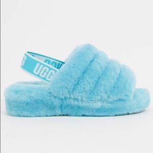 Ugg Women's Fluff Yeah Slide Clear Water size 8